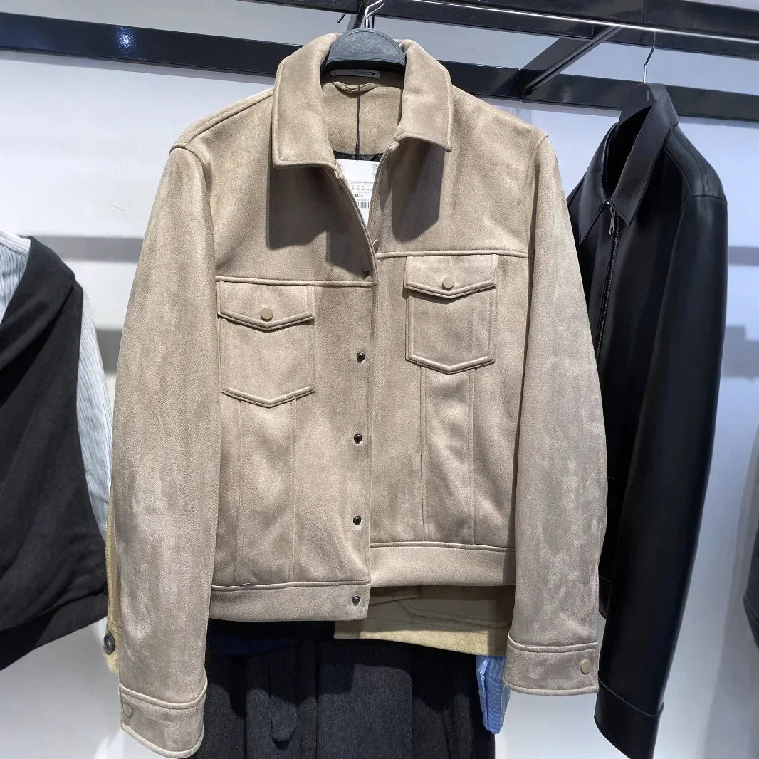 Vintage American Style Men's Cropped Jacket
